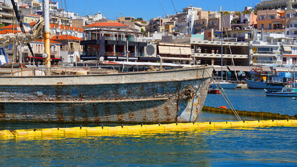 Photo of mikrolimano port on a spring morning, Peiraeus, Attica, Greece