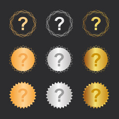 Fragezeichen FAQ - Bronze, Silber, Gold Medaillen