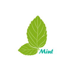 Vector illustration of mint symbol