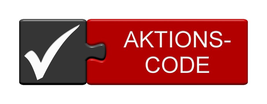 Puzzle Button zeigt Aktionscode
