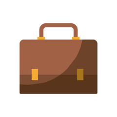 colorful silhouette of executive briefcase without contour and shading vector illustration