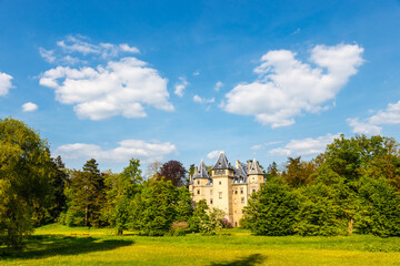 Fototapeta na wymiar Renaissance style castle located in Goluchow near Kalisz, Poland