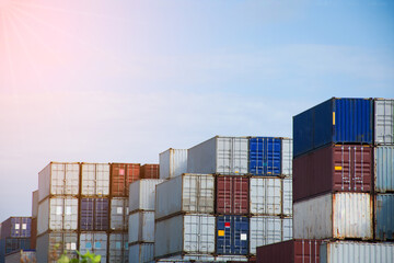 Fototapeta premium Container for shipping to customer.