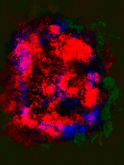 Abstract watercolor background. Colorful texture. Oil painting style.