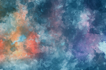 Abstract watercolor background. Colorful texture. Oil painting style.