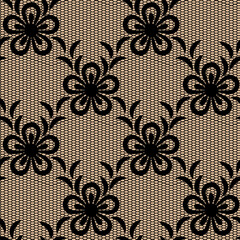 Seamless lacy pattern. Objects grouped and named in English. No mesh, gradient, transparency used.