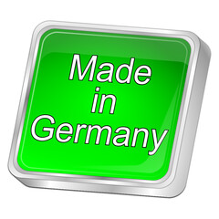 Made in Germany button - 3D illustration
