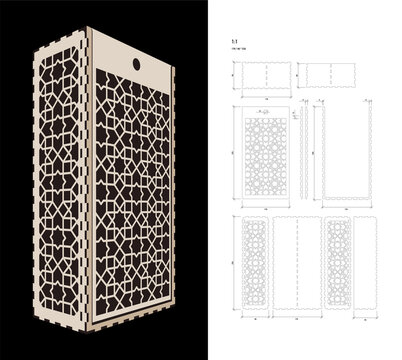 Cut Out Template For Wine Box 