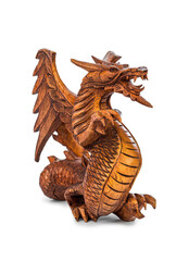 Fototapeta premium Toy wood dragon