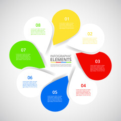 Vector business template for presentation.