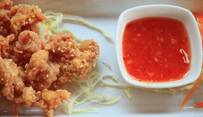 tasty fried chicken bones