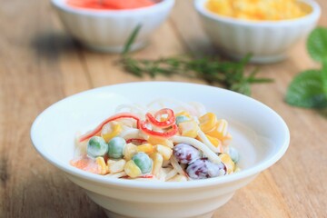 salad with crab sticks