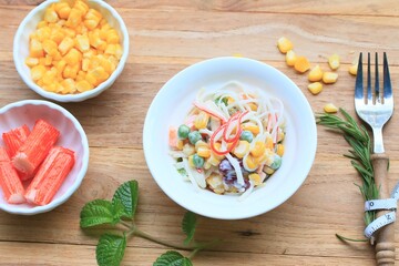 salad with crab sticks