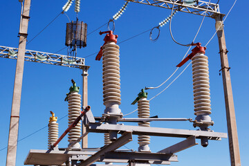 Electric equipment of power transformer substation