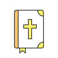 Fototapeta premium Holy Bible color icon