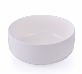 Empty bowl white on white background