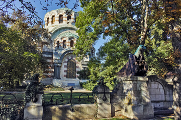 Fototapeta na wymiar St. George the Conqueror Chapel Mausoleum, City of Pleven, Bulgaria 