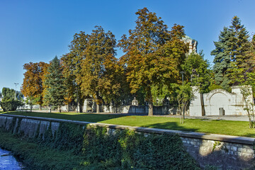 Central square in city of Pleven, Bulgaria