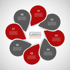 Vector business template for presentation.