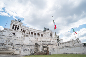 Altar of the Fatherland or Altare della Patria, known as National Monument to Victor Emmanuel II in Rome, Italy.