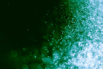 Bokeh background green