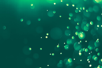 Bokeh background teal