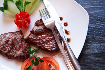 Grilled Meat And Vegetables
