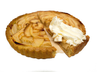 Kuchen mit Sahne