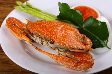 Boiled crab