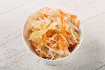 Raw pickled cabbage