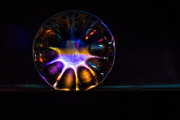 Abstract glass concept showing refracted light in all its beautiful variations