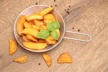 Potato wedges slices