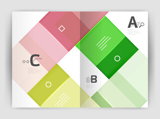 Geometrical brochure a4 business template