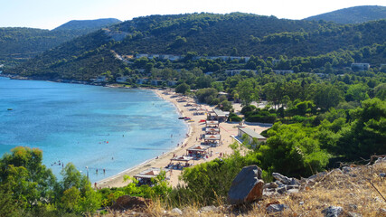 Photo from Agia Marina bay on a sunny summer morning, Marathonas, Attica, Greece