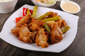 Stir fry teriyaki pork