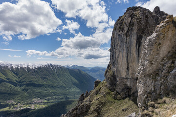 Stone Obelisk on Monte Grona, Lake Como, Italy