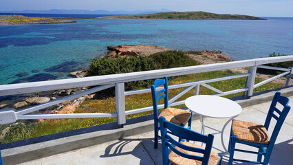 Spring photo of Hamolia area in Porto Rafti, Mesogeia, Attica, Greece
