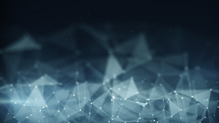 Futuristic network shape abstract techno background