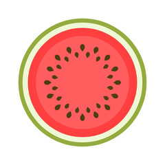 Fototapeta premium icon of a sweet watermelon isolated on white