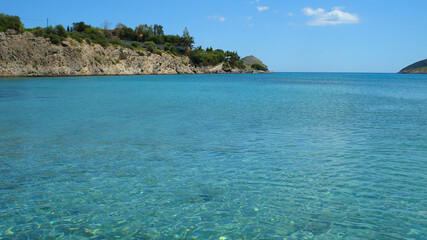 Naklejka premium Photo of iconic Gulf of Petalion with clear water beaches, Evoia island, Greece