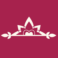 Vector illustration of logo for yoga studio or meditation class.