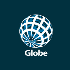 vector logo globe