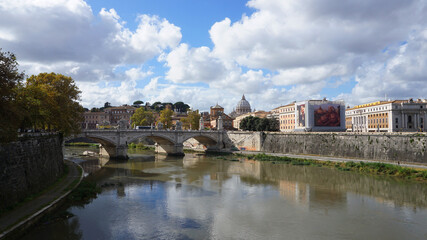 Obraz premium Photo from iconic city of Rome on a lovely morning, Italy