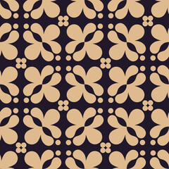 Seamless vector geometric Victorian pattern. Vector illustration.

