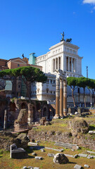 Obraz premium Photo from iconic city of Rome on a lovely morning, Italy