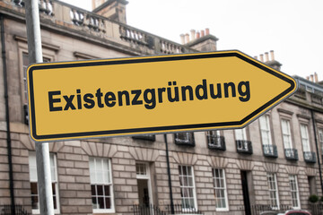 Obraz premium Schild 238 - Existenzgründung