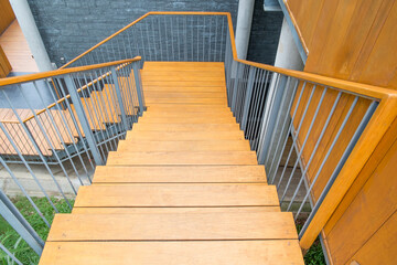 Modern wooden stair