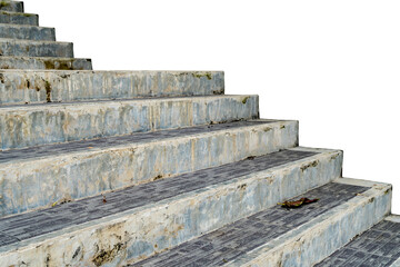Aged concrete staircase