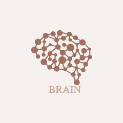 Brain Logo design template icon Vector illustration