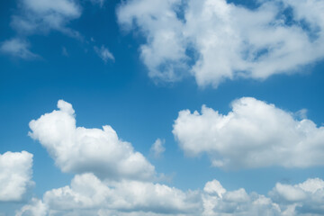 Naklejka na ściany i meble Blue sky color with clouds background photo